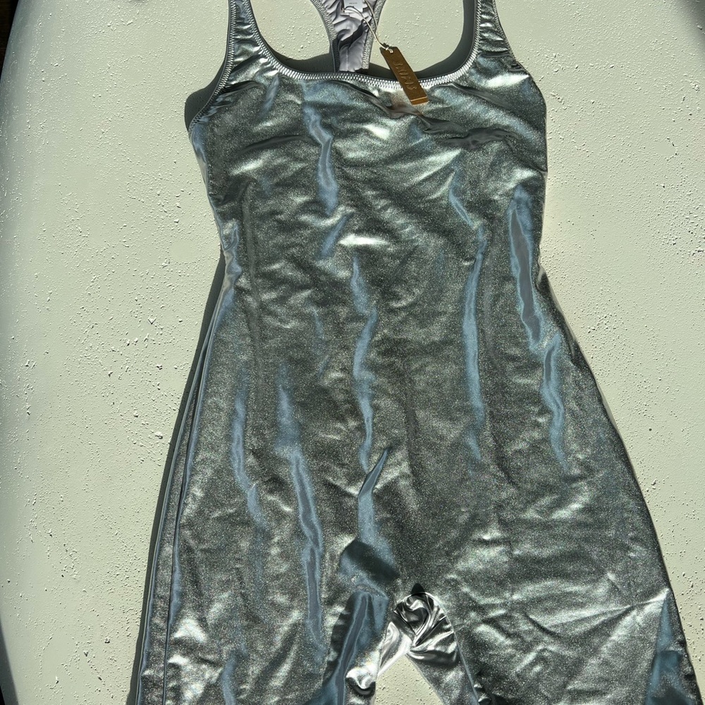 Skims one piece metallic